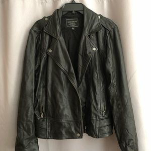 Lucky Brand, black, leather jacket.